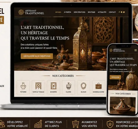 Site web pour Artisans traditionnels