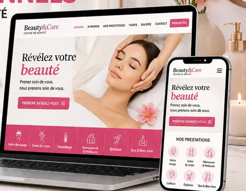 Site web pour Centres de beauté