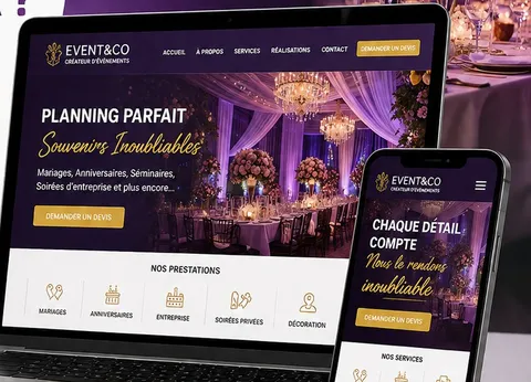 Site web pour Événementiel
